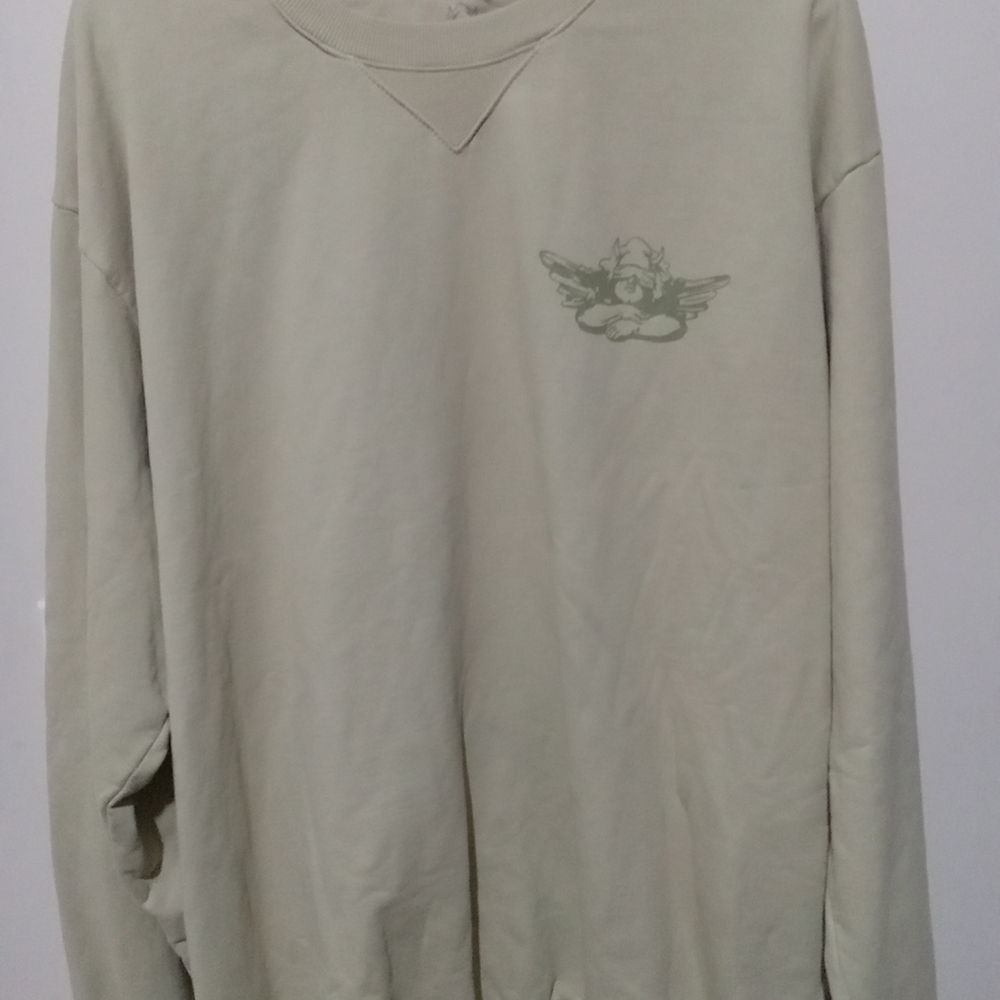 Boys Lie Graphic Sweatshirt Men Size One Size Only Color beige